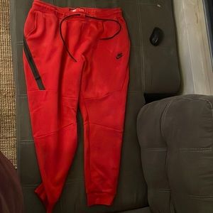 Red Nike sweatpants